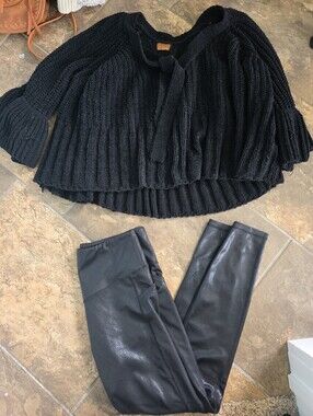 Womens Sweater With Leather Skinny Jeans